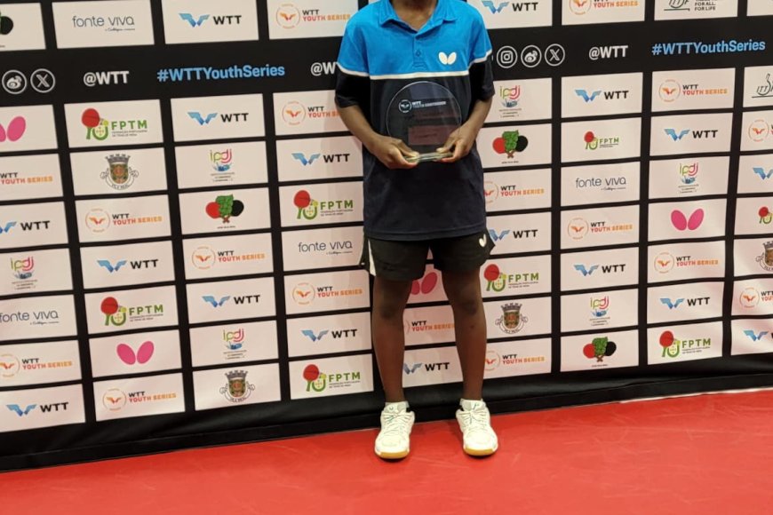 Joseph Sebatindira Shines in Portugal, Clinches U13 and U11 World Table Tennis Titles