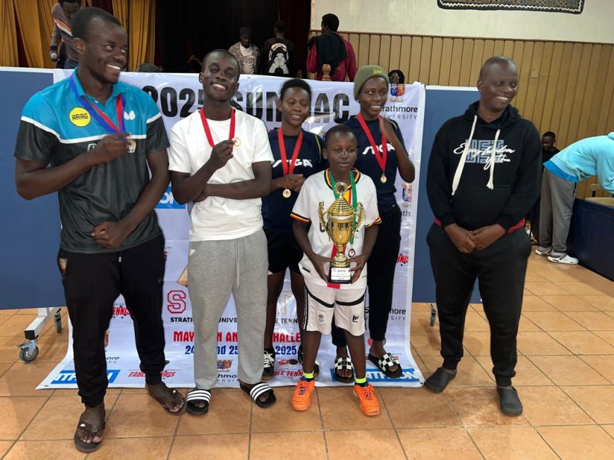 Mbale Tigers Table Tennis Club Makes Historic Win at 2025 SUMOAC Tournament in Nairobi